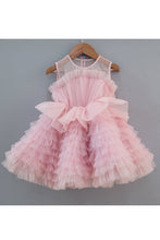 Load image into Gallery viewer, Baby Pink Ruffle Net Dress
