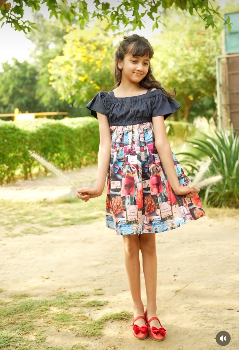 Digital Print Crepe Frock