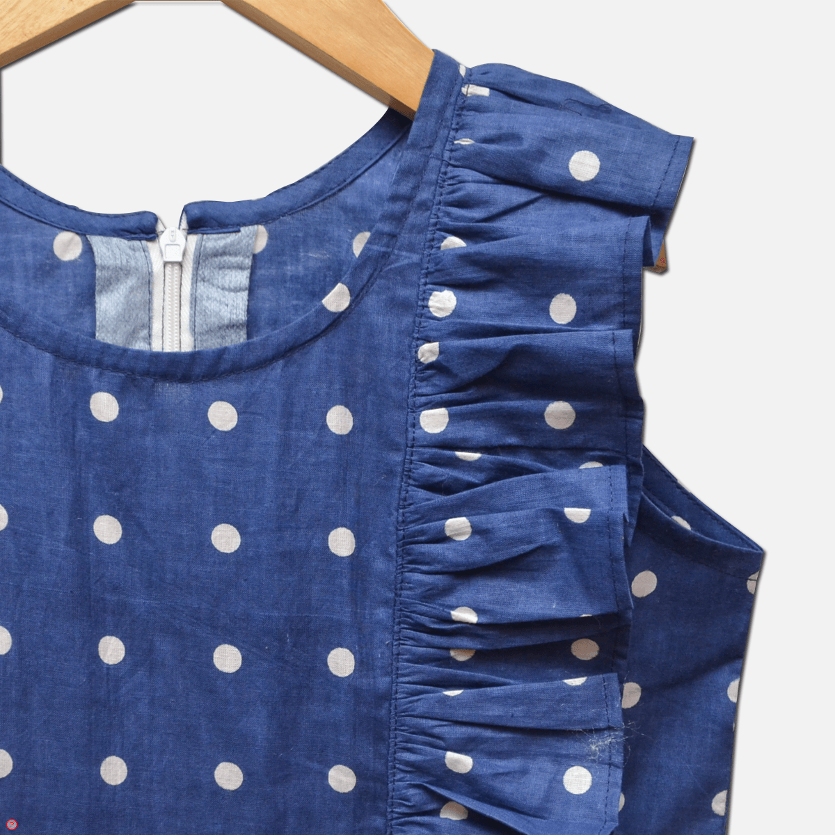 Blue Polka Dots Frock