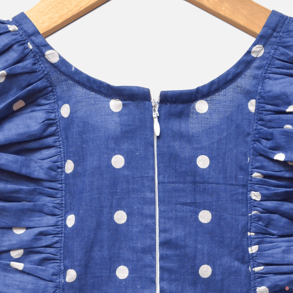 Blue Polka Dots Frock