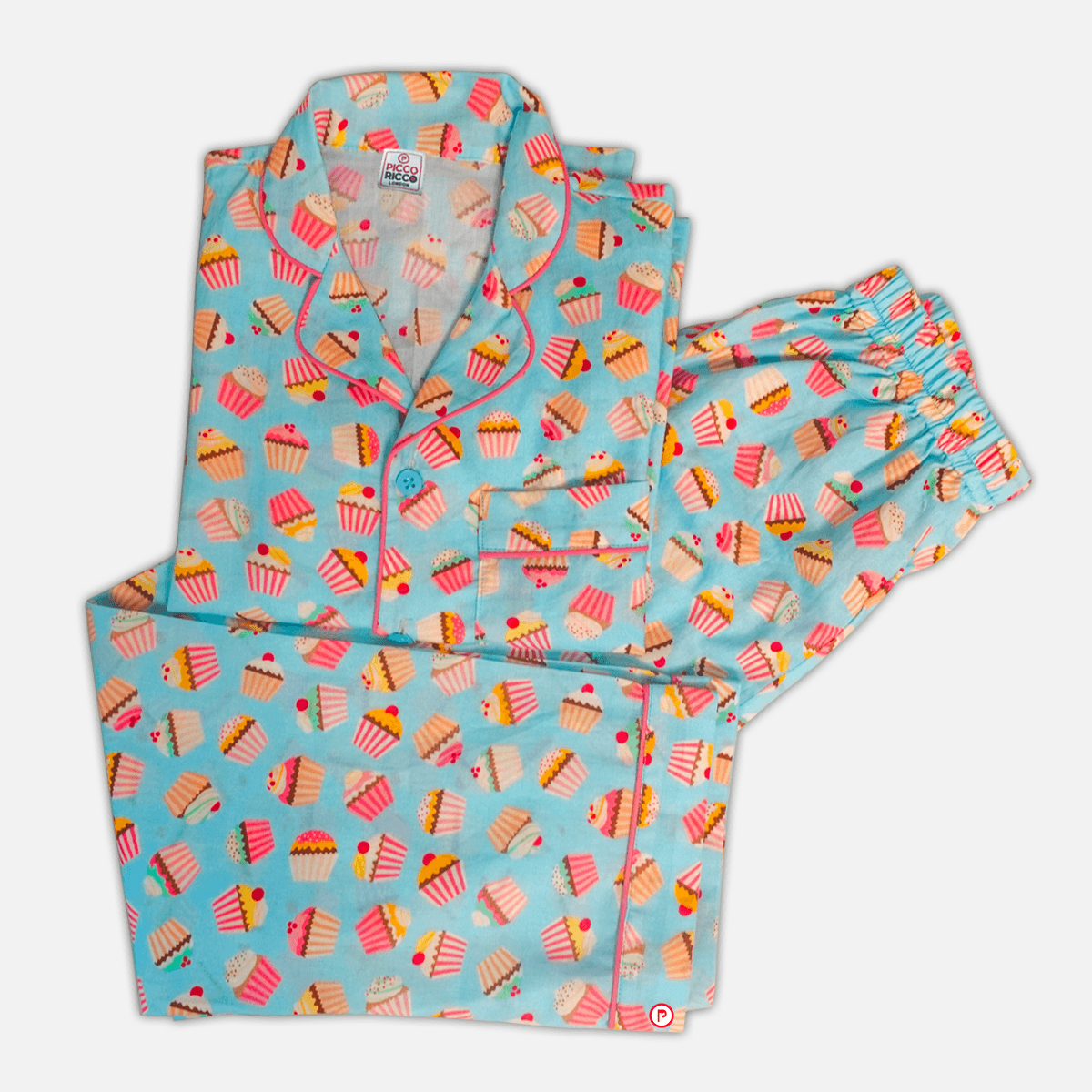 Cup cakes printed nightsuit