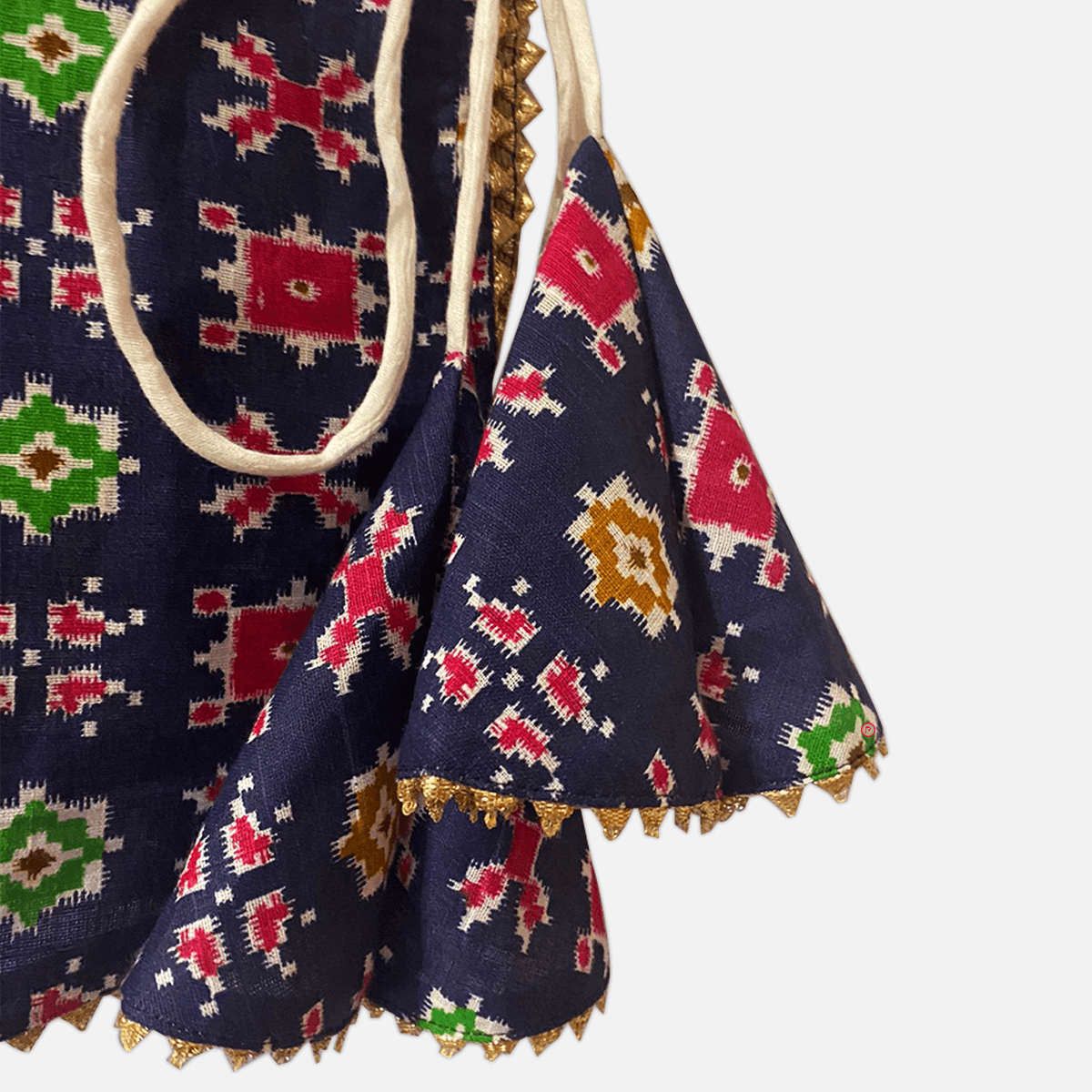 Blue Printed Kurta and Sharara With Dupatta