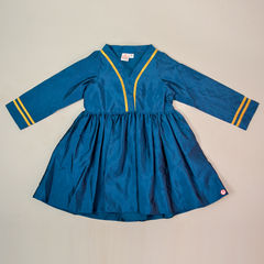 blue gota suit with sharara