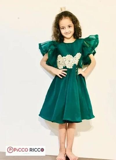 Bottle Green Party Dress