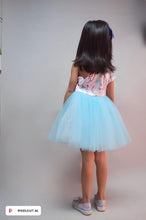Load image into Gallery viewer, Sky Blue And White Unicorn Dress
