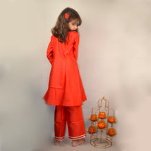 Load image into Gallery viewer, Red Suit with pant and dupatta
