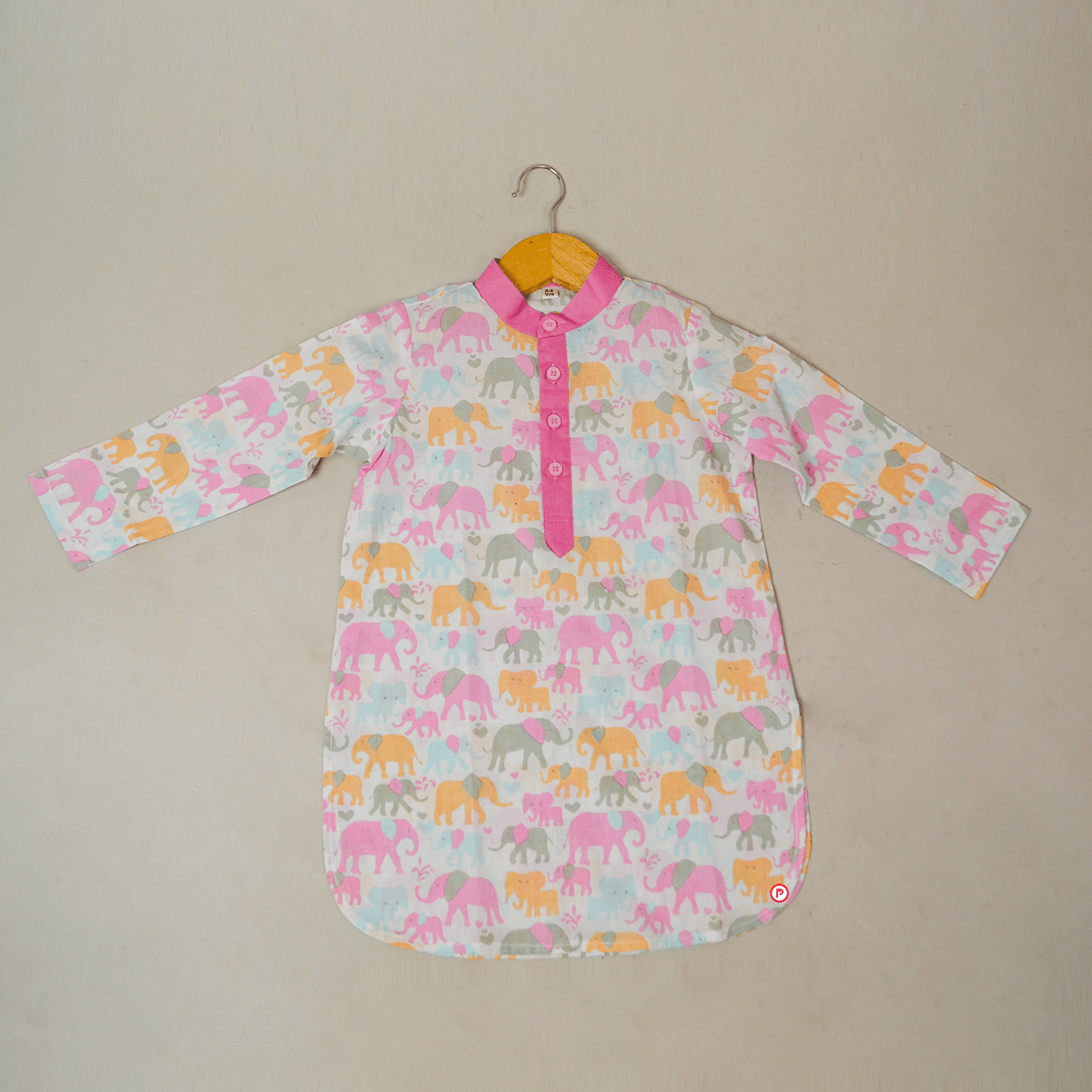 Elephant print  Cotton Kurta