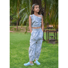 Blue Stone Print Coord Set