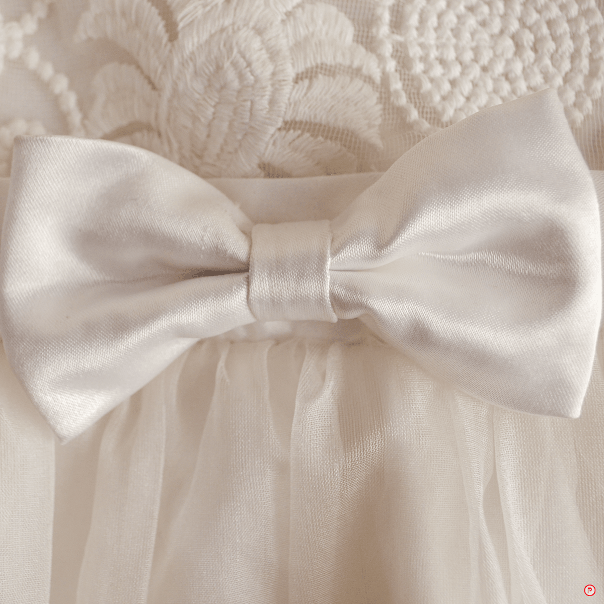 White Frock with Thread work - Picco Ricco 