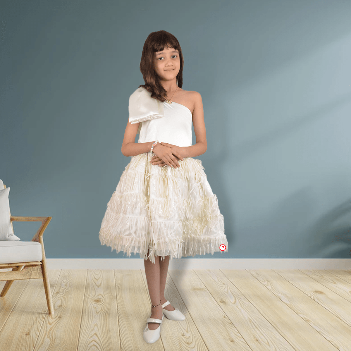 One Shoulder Fancy Frock
