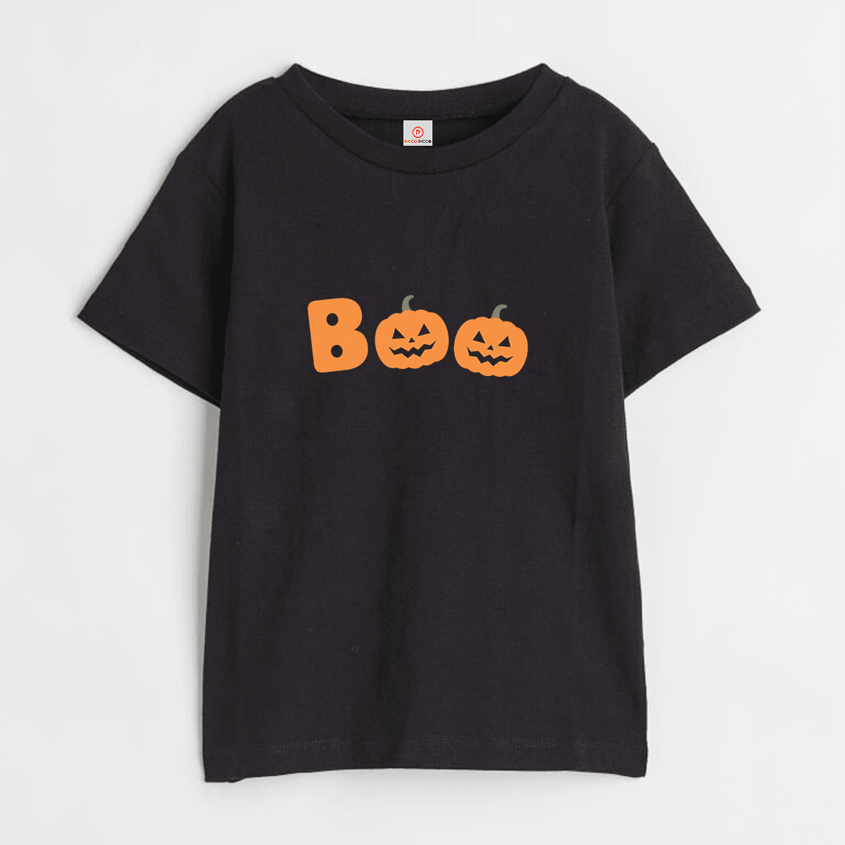 Halloween Graphic Print T-shirt and Flared Knee Length Skirt with Hat - Picco Ricco 