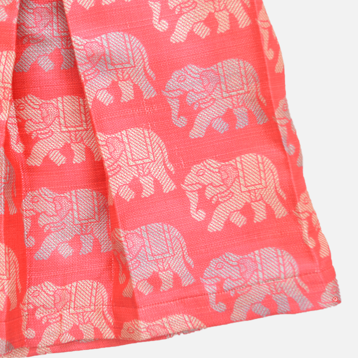 Stylish Crop Top With Frills and Elephant Printed Skirt - Picco Ricco 