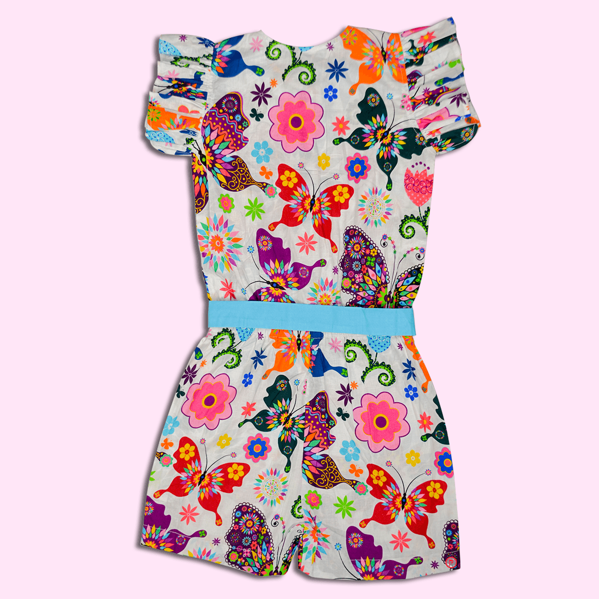 White Printed Jumpsuit - Picco Ricco 