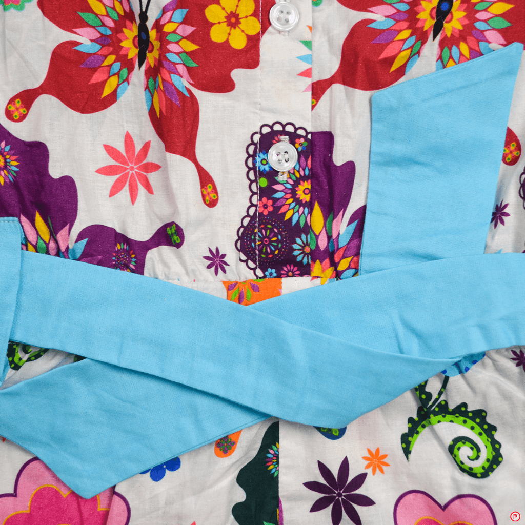 White Printed Jumpsuit - Picco Ricco 
