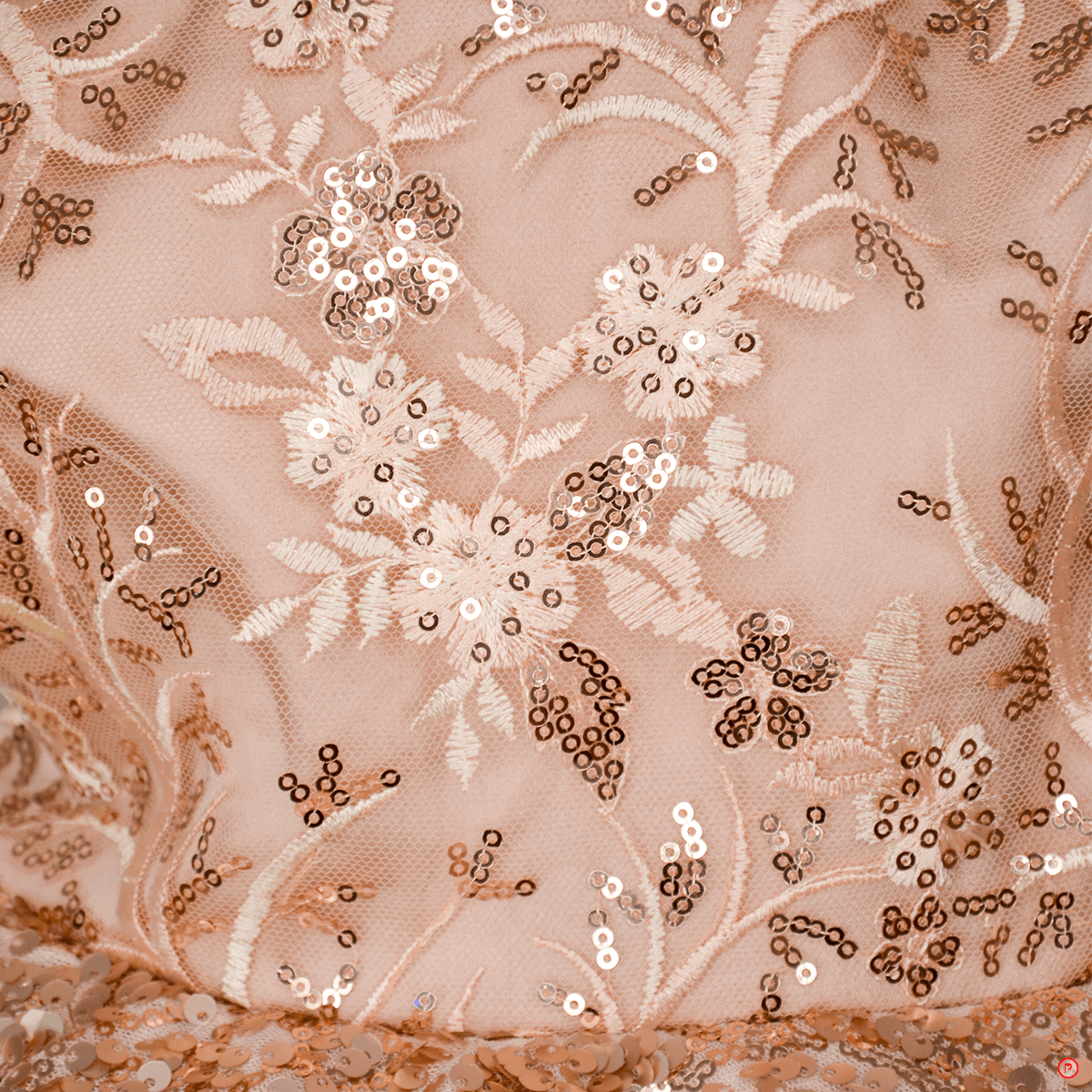 Rose Gold Shimmer Dress - Picco Ricco 