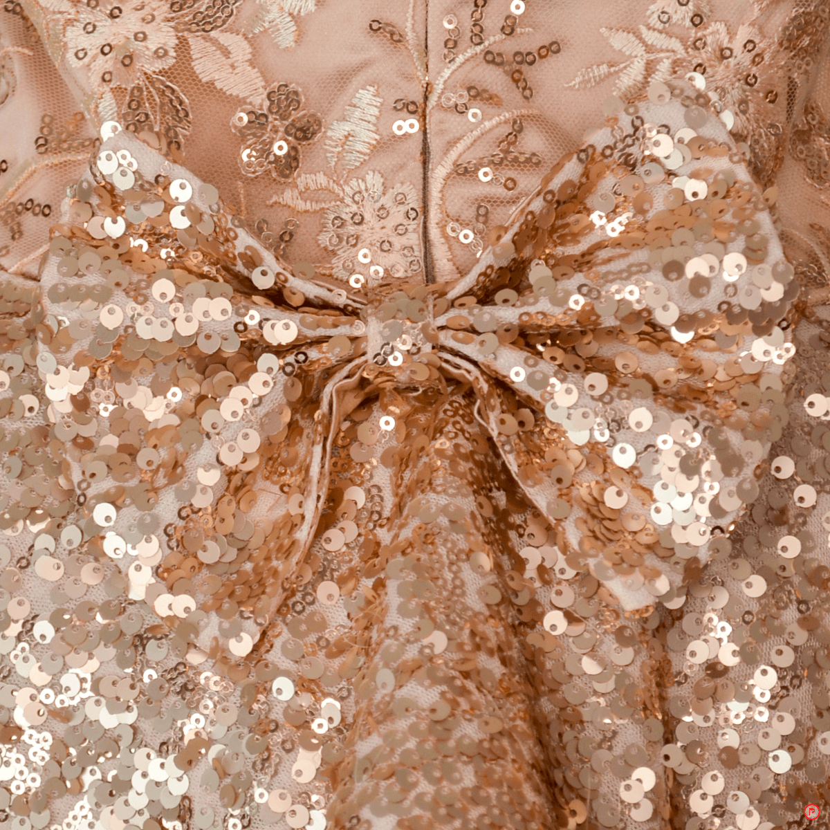 Rose Gold Shimmer Dress - Picco Ricco 