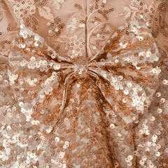Rose Gold Shimmer Dress - Picco Ricco 