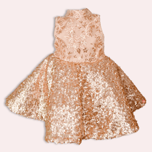 Load image into Gallery viewer, Rose Gold Shimmer Dress - Picco Ricco 
