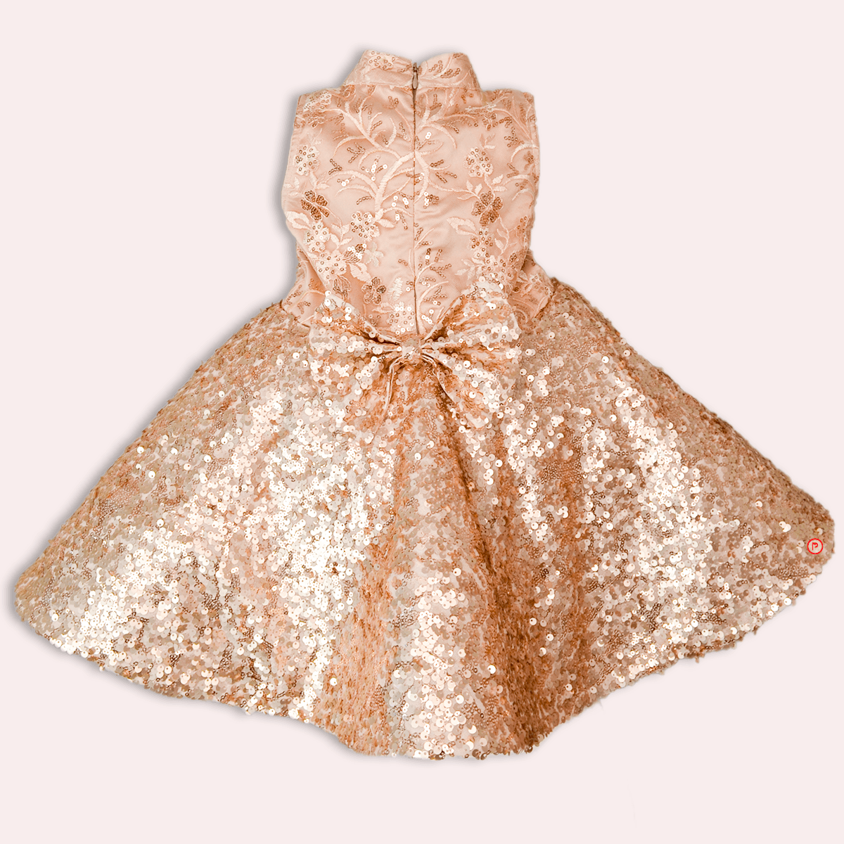Rose Gold Shimmer Dress - Picco Ricco 