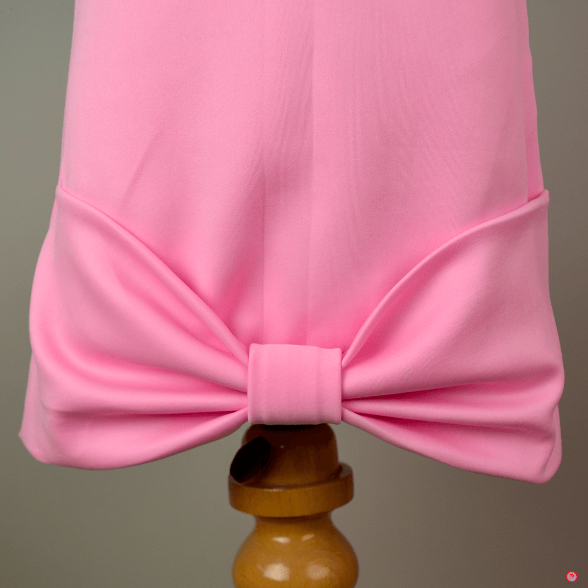 Pink Dress With a Big Bow - Picco Ricco 