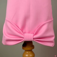 Pink Dress With a Big Bow - Picco Ricco 