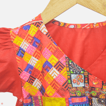 Load image into Gallery viewer, Classy Red Angarkha Top with Printed Dhoti - Picco Ricco 
