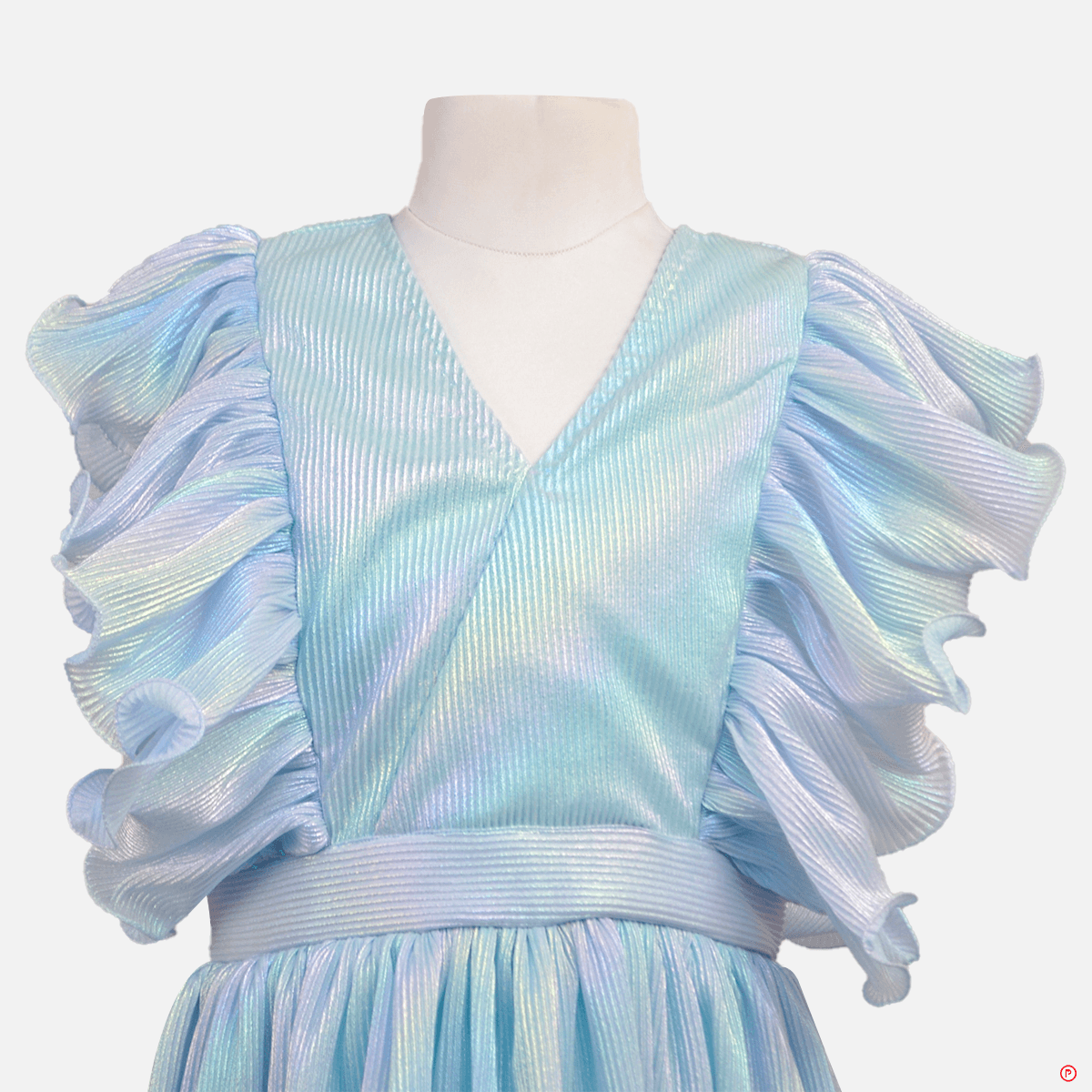 Rainbow Reflect One Piece Pleated Dress - Picco Ricco 