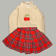 Load image into Gallery viewer, Cherry Top &amp; Skirt - Picco Ricco 
