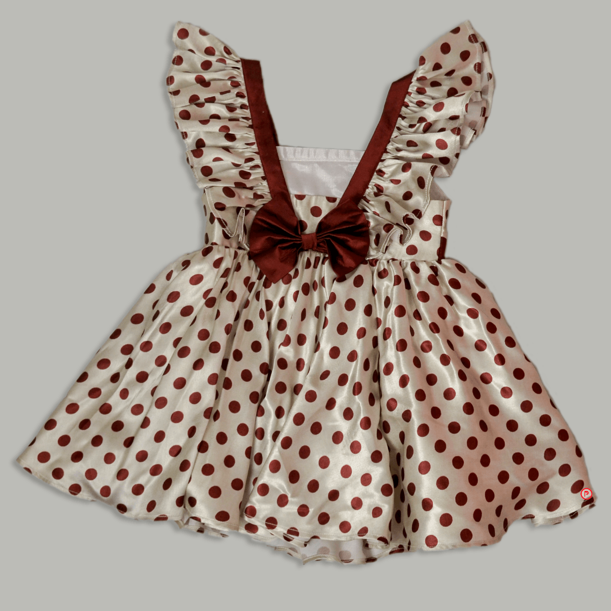 Satin Polka Dot Frock - Picco Ricco 