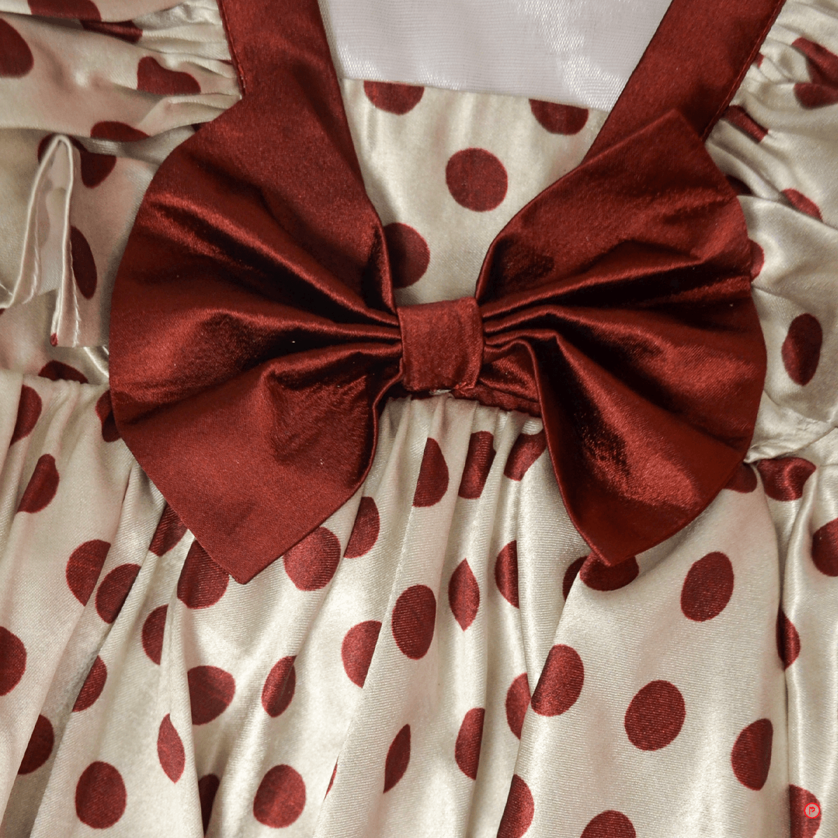 Satin Polka Dot Frock - Picco Ricco 