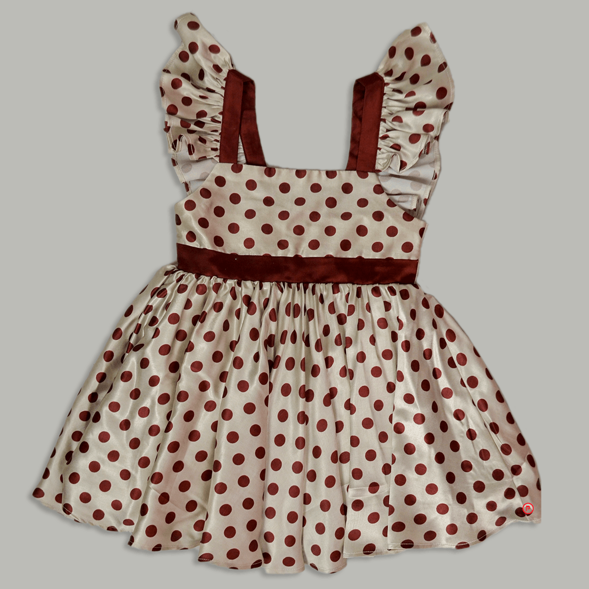 Satin Polka Dot Frock - Picco Ricco 