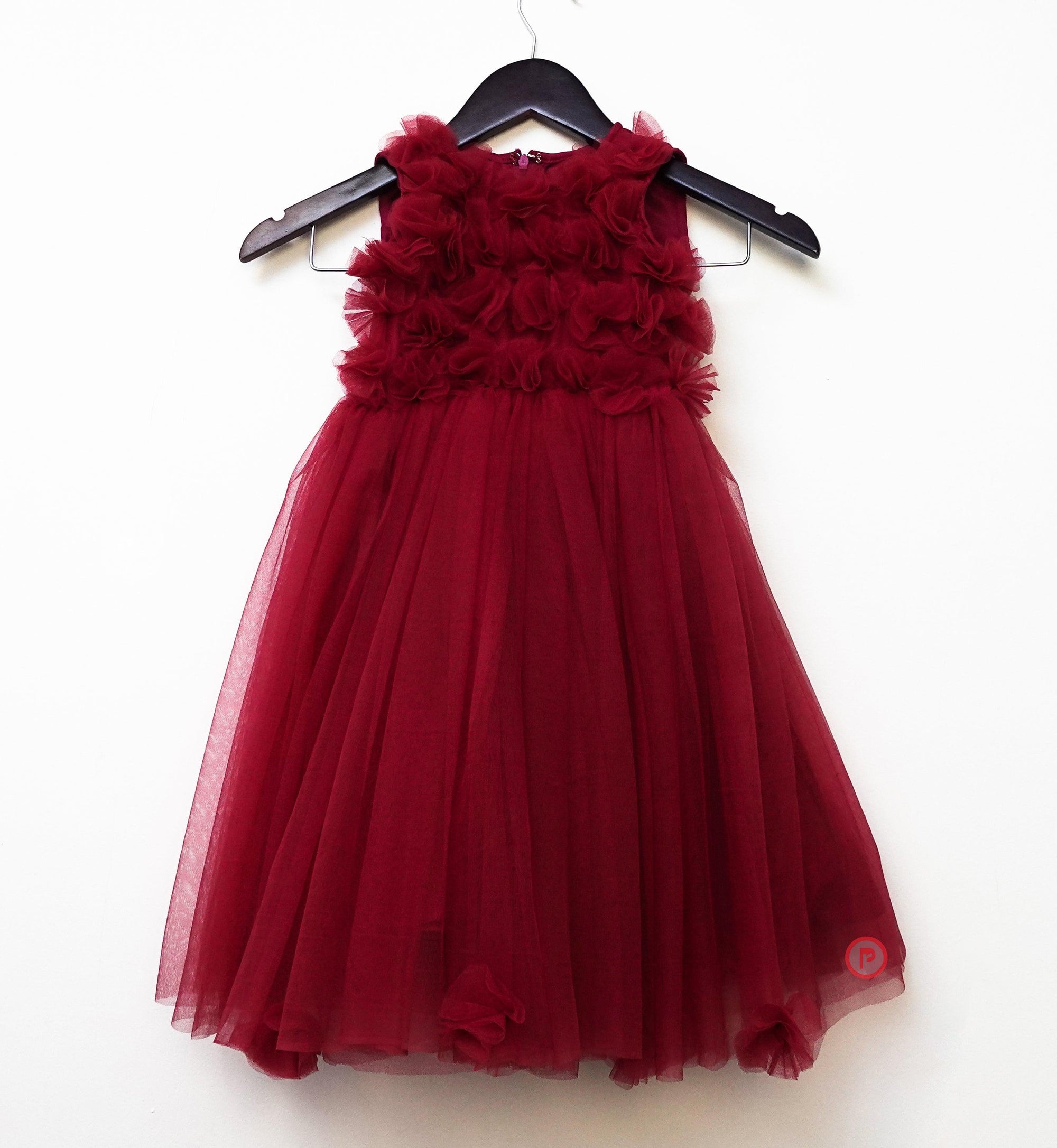 Maroon Tutu Dress for Girls Birthday Party