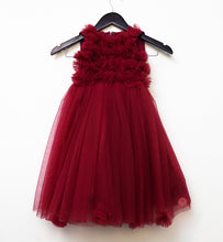 Load image into Gallery viewer, Maroon Tutu Dress for Girls Birthday Party
