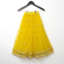 Load image into Gallery viewer, Yellow Sequins Work lehenga choli for girls
