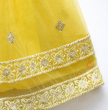 Load image into Gallery viewer, Yellow Embroidered Lehenga with Choli - Picco Ricco 
