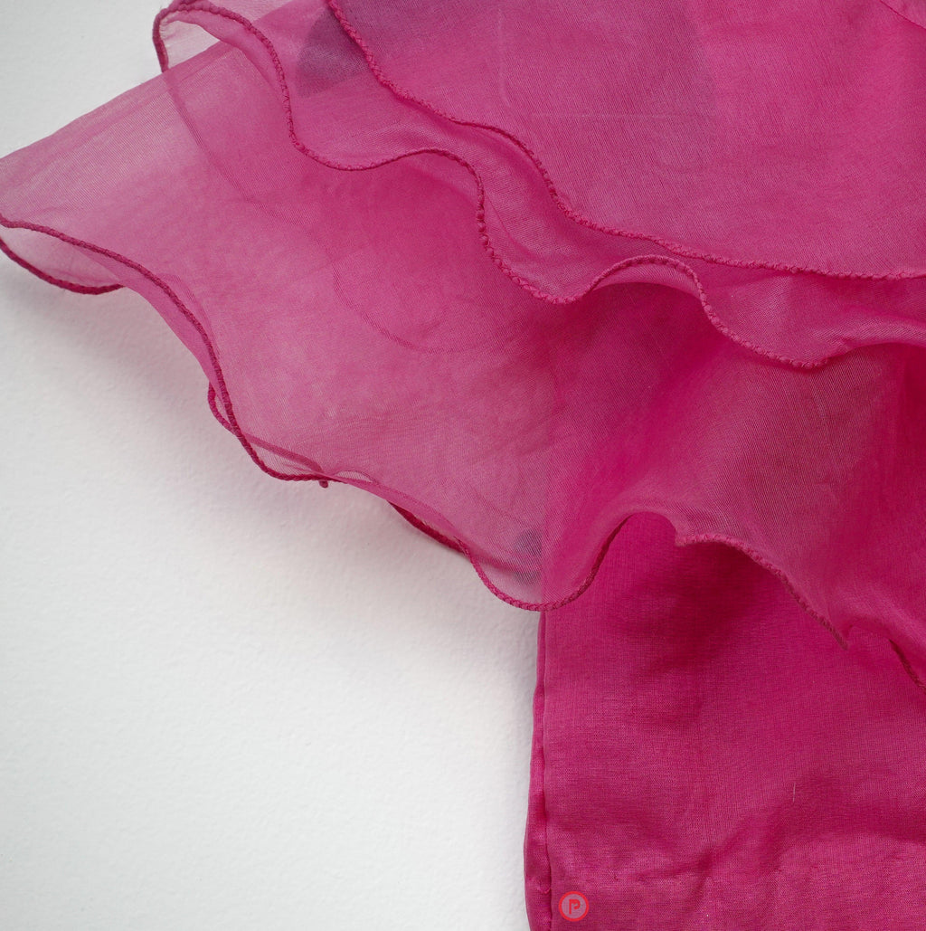 Floral Lehenga with Pink Frill Choli - Picco Ricco 