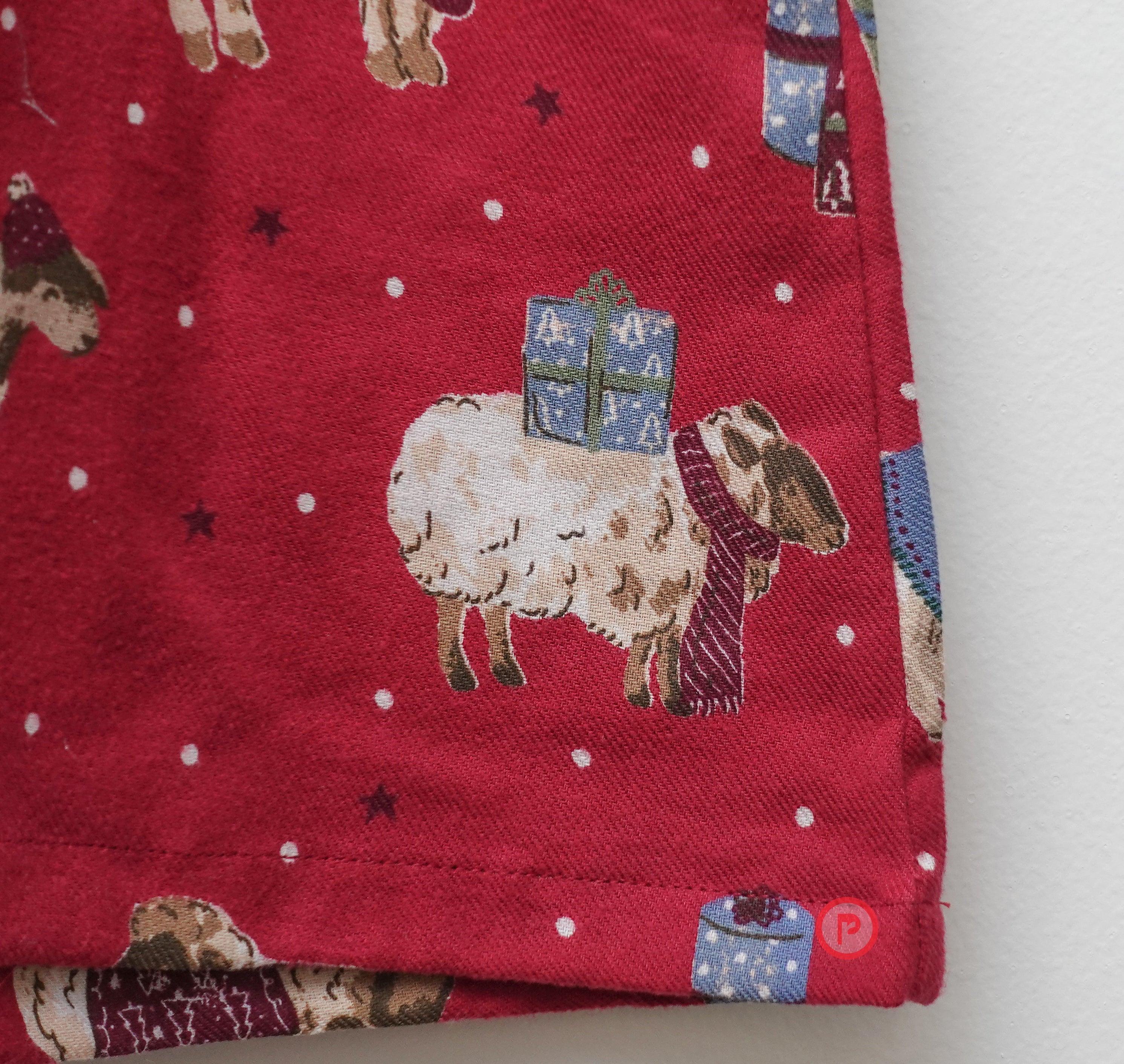 High Neck Red Christmas Dress Kid Girls