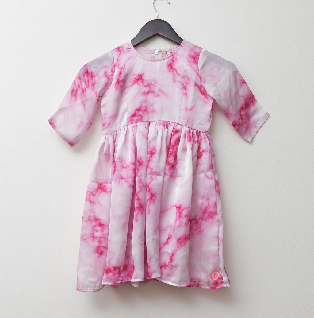 Tie n Dye Frock with Dhoti pants - Picco Ricco 