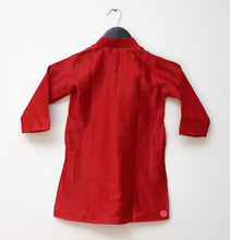 Load image into Gallery viewer, chanderi kurta with lace and pyjama
