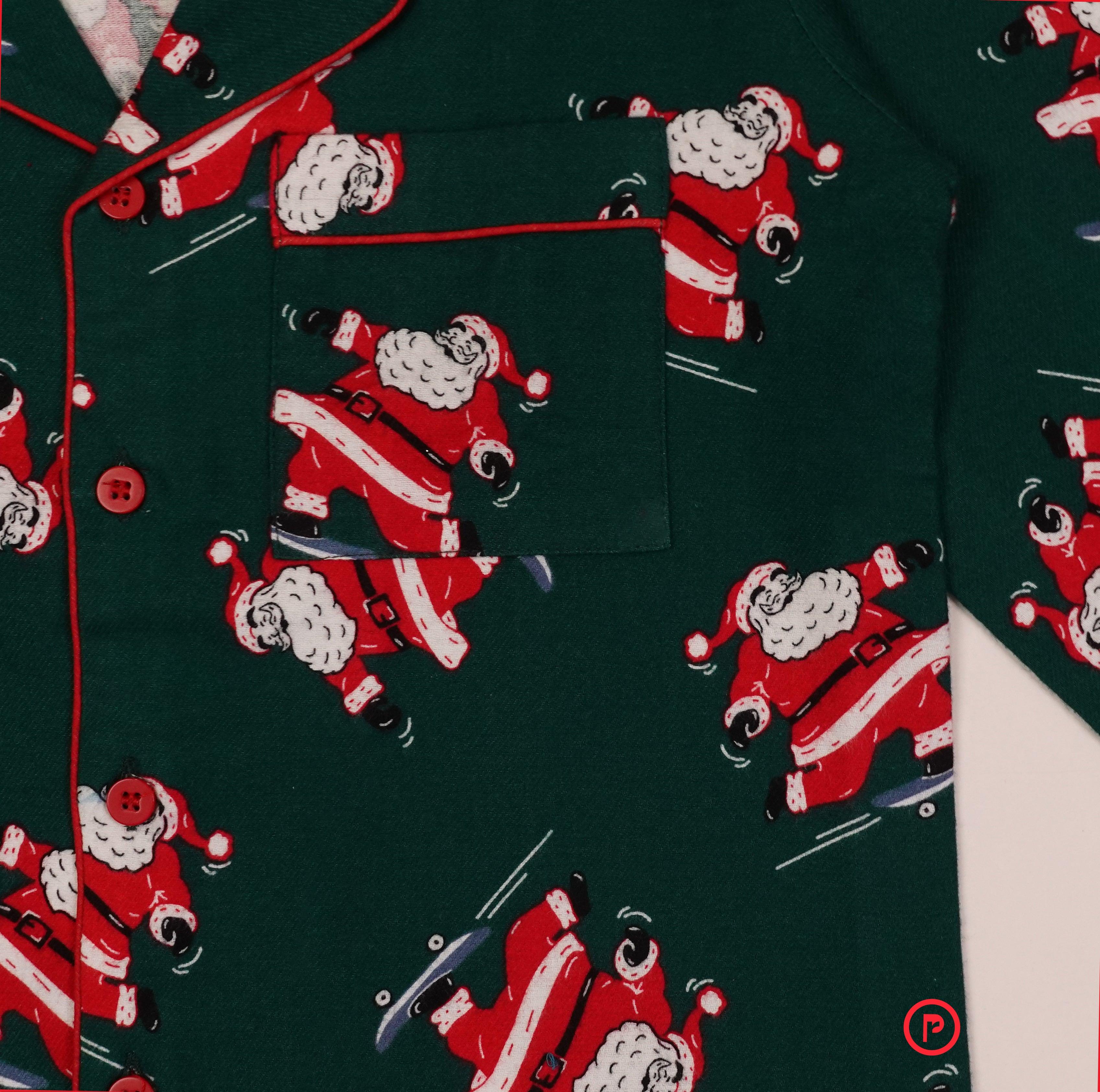 Winter Santa Claus Print Nightwear - Picco Ricco 