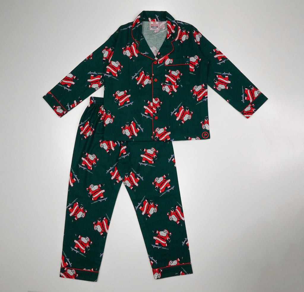 Christmas Holiday Winter Night Suit Set Kids Boys