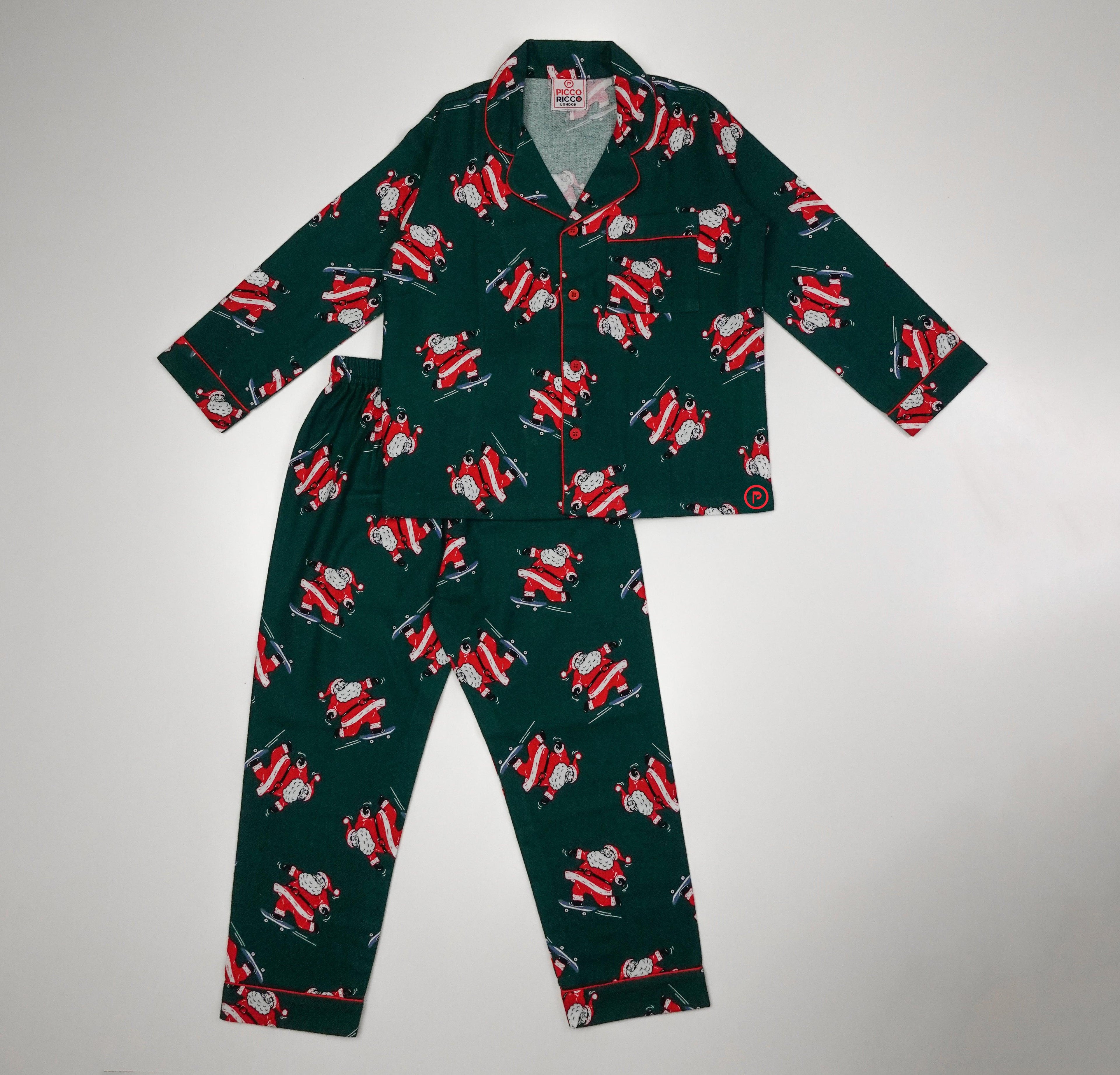 Christmas Holiday Winter Night Suit Set Kids Boys