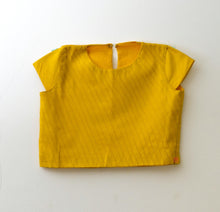 Load image into Gallery viewer, Elegant Yellow Lehenga Blouse set for girls

