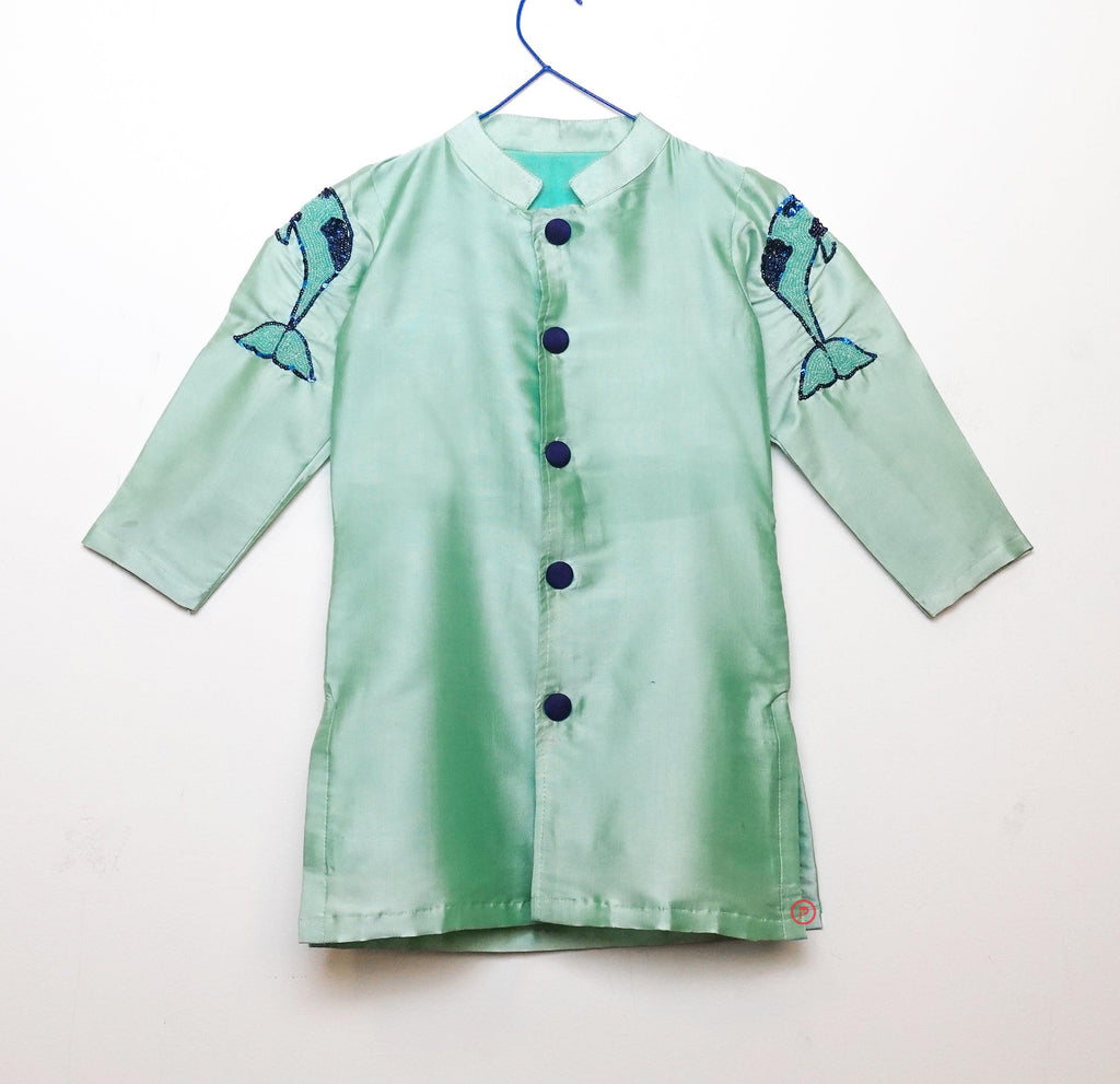 Dolphin Print kurta with pyjama for boys
