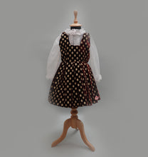 Load image into Gallery viewer, Girls Maroon Embellished Velvet Christmas Frock
