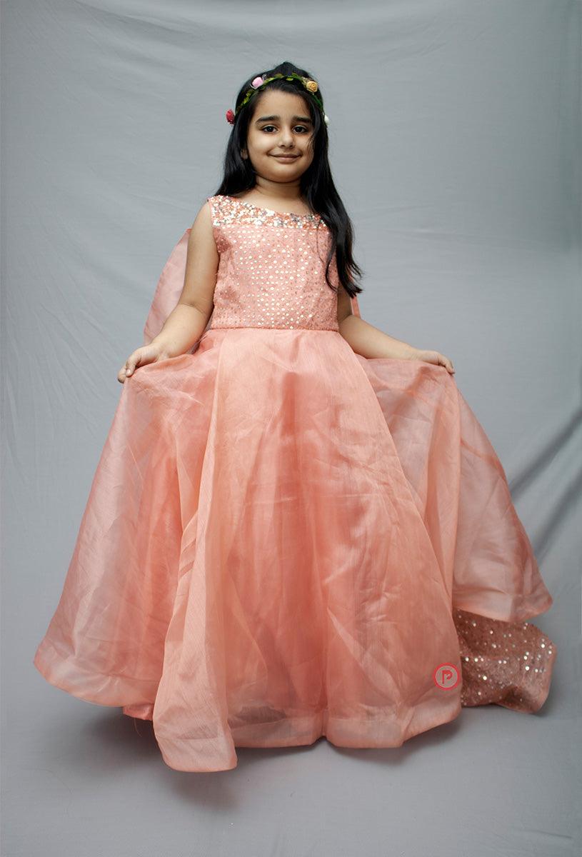 Princess frock with hand embroidered veil - Picco Ricco 
