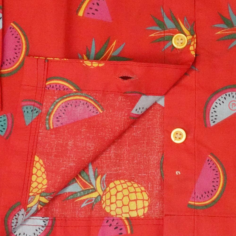 Water Melon Printed Night Suit(Red) - Picco Ricco 