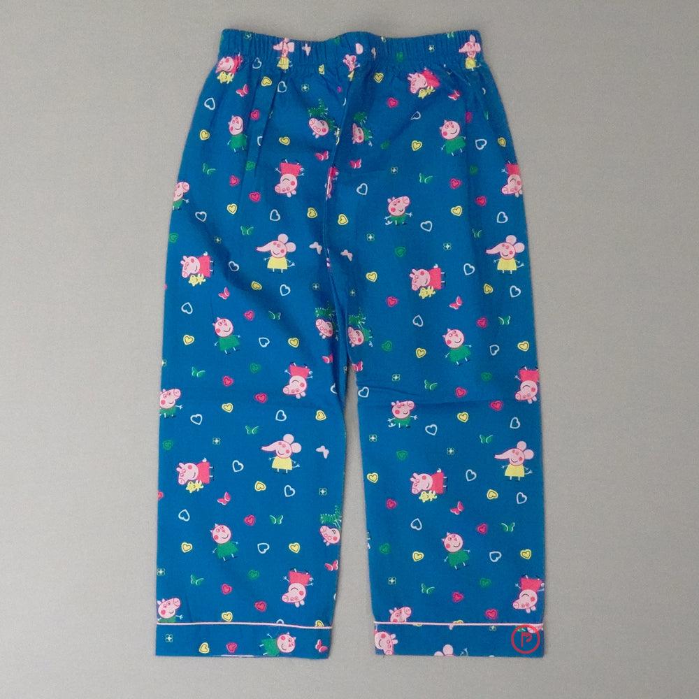 Blue Shirt and Pyjama Night Suit Set Boys