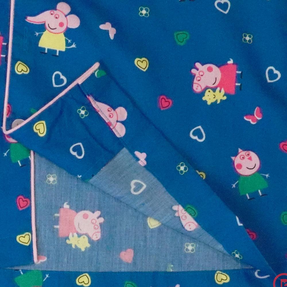 Peppa Pig Printed Nightsuit(Navy) - Picco Ricco 