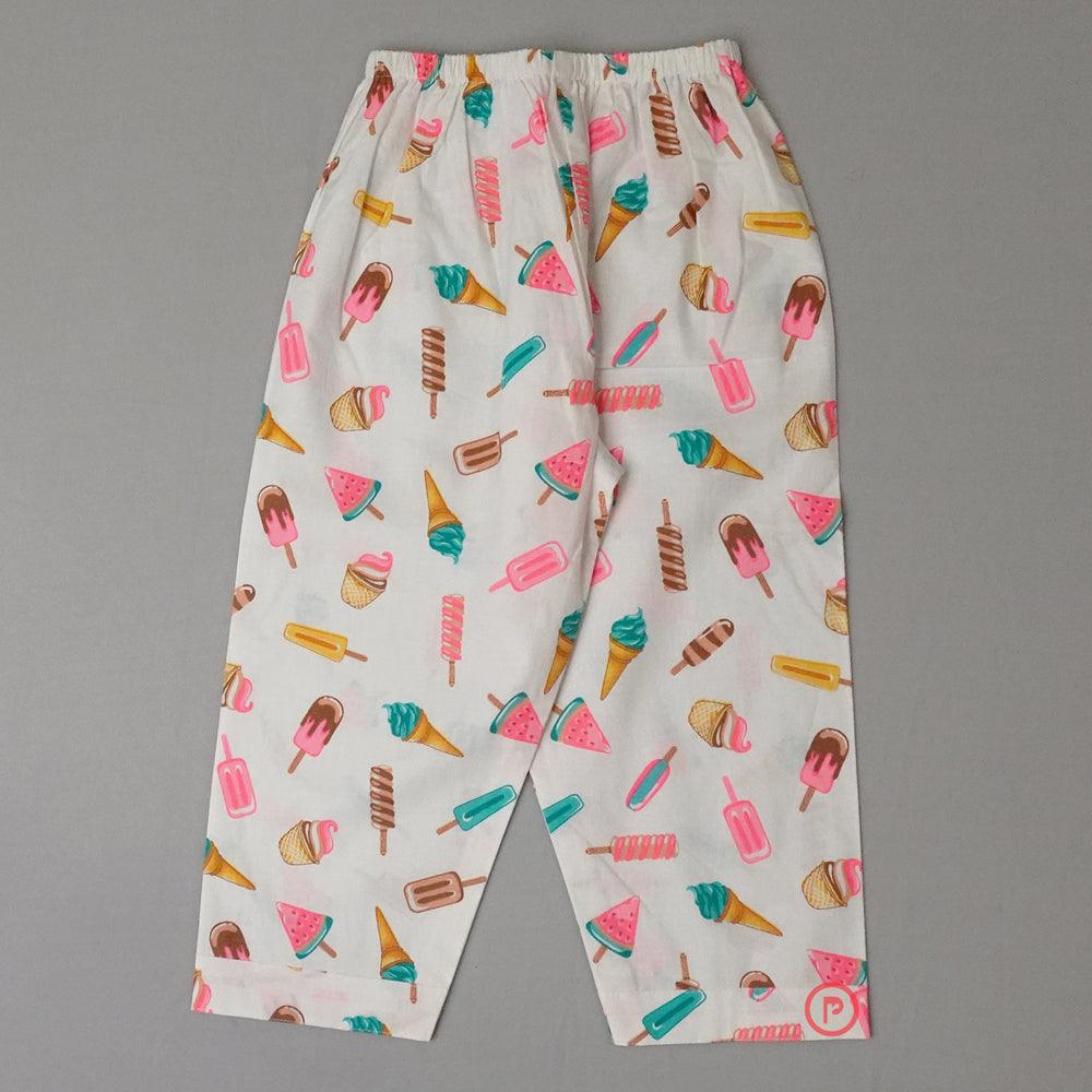 Shirt and Pyjama Night Suit Set Girls